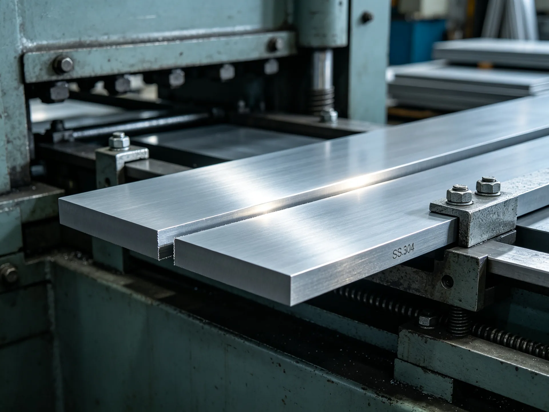 Stainless steel plate shear blade